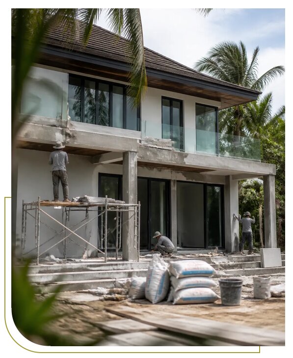 Реконструкция вилл на Пхукете с выездом специалистов из Соликамска